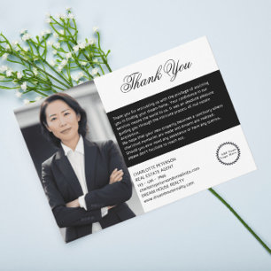 Carte De Remerciements Agent immobilier immobilier
