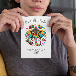 Carte De Remerciements Âges irréductibles, Joyeux Jake Anniversaire