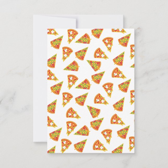 Carte De Remerciements Aime la pizza   (Devant)