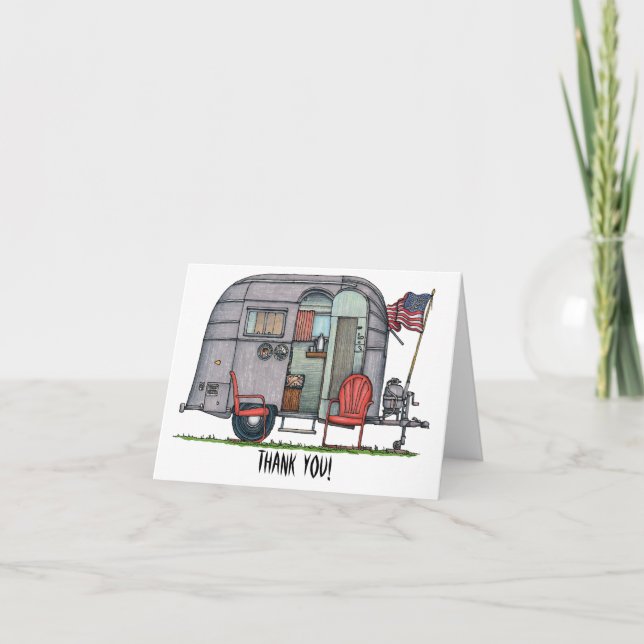 Carte De Remerciements Airstream (Devant)