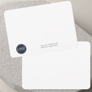 Carte De Remerciements Ajouter le personnel du logo de l'entreprise et de