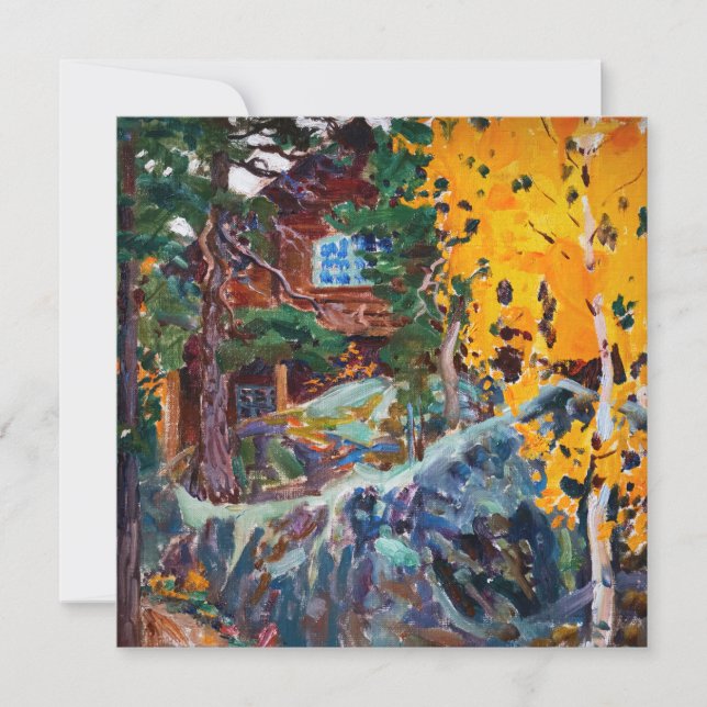 Carte De Remerciements Akseli Gallen-Kallela - Kalela à l'automne (Devant)