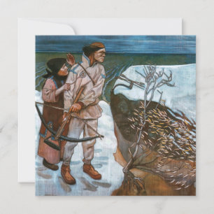 Carte De Remerciements Akseli Gallen-Kallela - La venge de Joukahainen