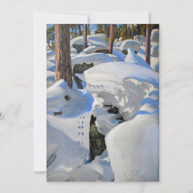 Carte De Remerciements Akseli Gallen-Kallela - Le repaire du Lynx (Devant)