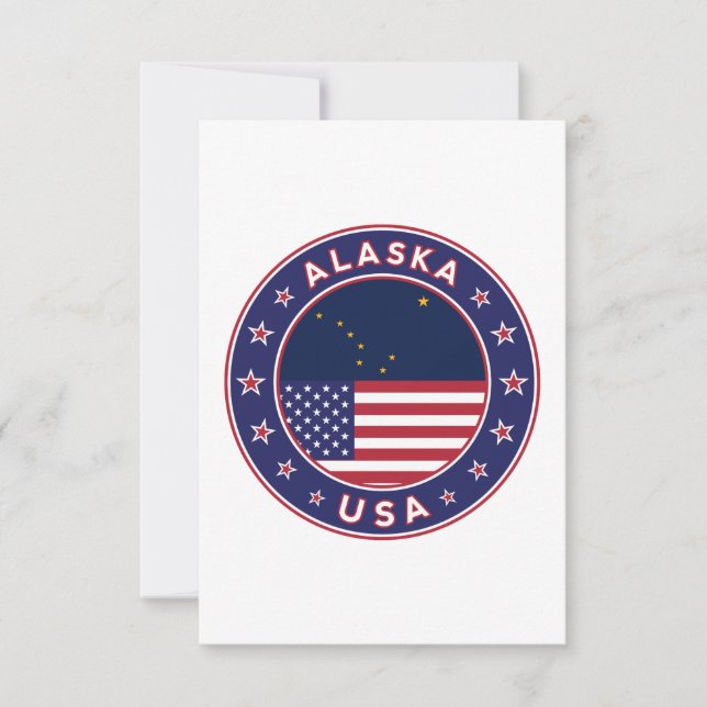 Carte De Remerciements Alaska (Devant)