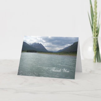 Carte De Remerciements Alaska glaciers and lake