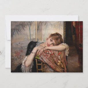 Carte De Remerciements Albert Edelfeel - La Parisienne / Virginie