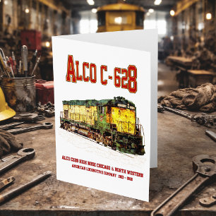 Carte De Remerciements Alco C-628 aka Alco Century 628 Diesel Locomotive