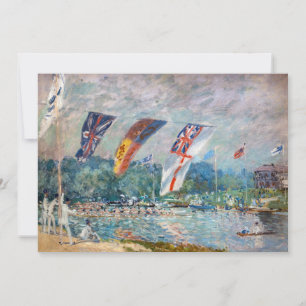 Carte De Remerciements Alfred Sisley - Regatta à Molesey