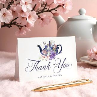 Carte De Remerciements Alice au Pays des Merveilles Mariage Wonderland Me