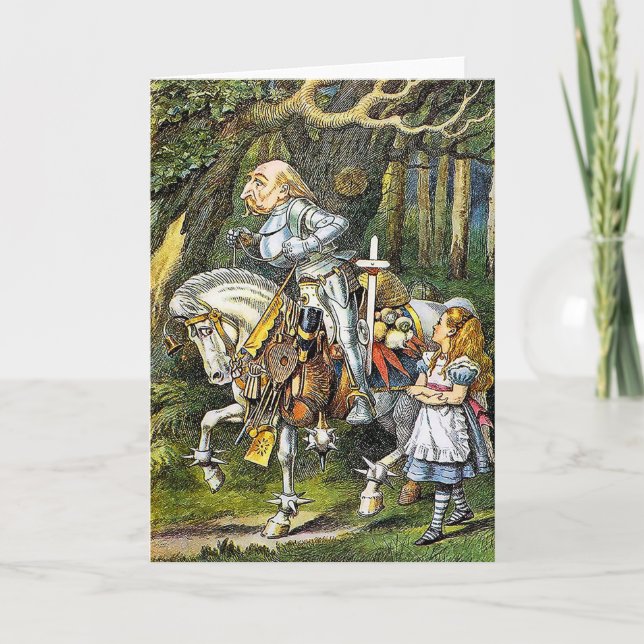 Carte De Remerciements Alice et le chevalier blanc (Devant)
