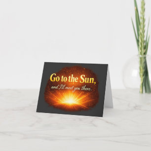 Carte De Remerciements "Allez au Soleil, et je vous y retrouverai."