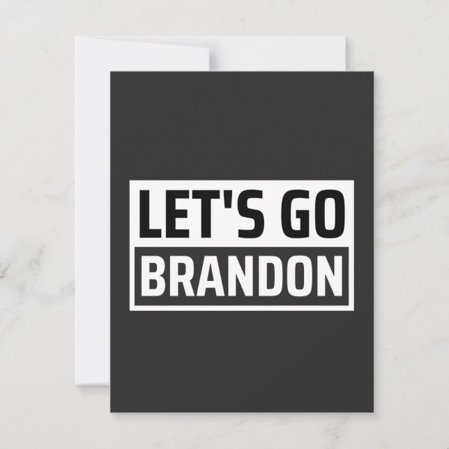 Carte De Remerciements allons à brandon (Devant)