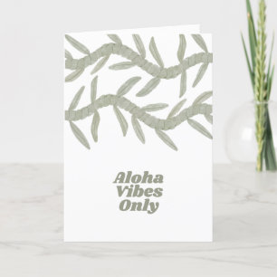 Carte De Remerciements Aloha Vibes uniquement
