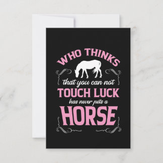 Carte De Remerciements Amateur de chevaux j'ai un cheval