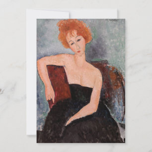 Carte De Remerciements Amedeo Modigliani - Robe de soirée pour filles rou