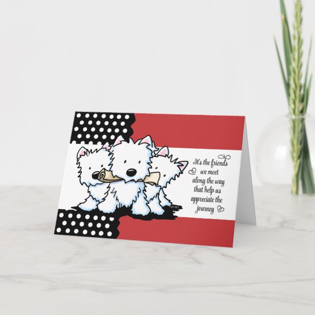 Carte De Remerciements Amis de Westie (Devant)