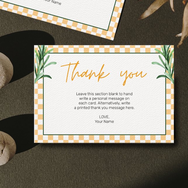 Carte De Remerciements Amour au Premier Spritz Réception de Mariage Orang (Créateur téléchargé)