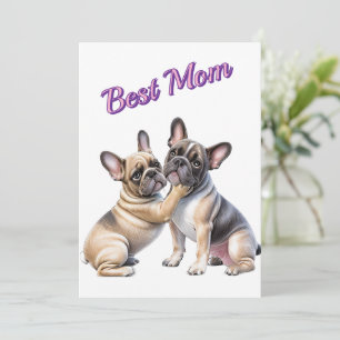 Carte De Remerciements Amour de Bouledogue français 