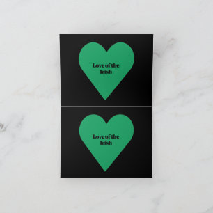 Carte De Remerciements Amour des Irlandais