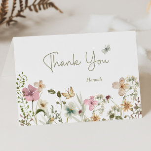 Carte De Remerciements Amour en fleurs Remerciement pour la fête de maria