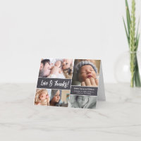 Amour et remerciements Photos personnalisables et 