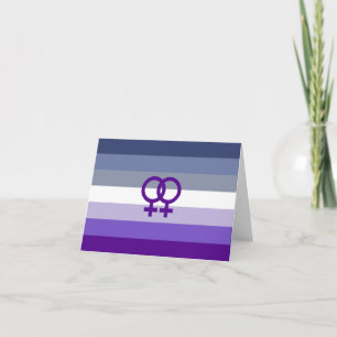 Carte De Remerciements Amour Lesbien Butch Fierté WLW