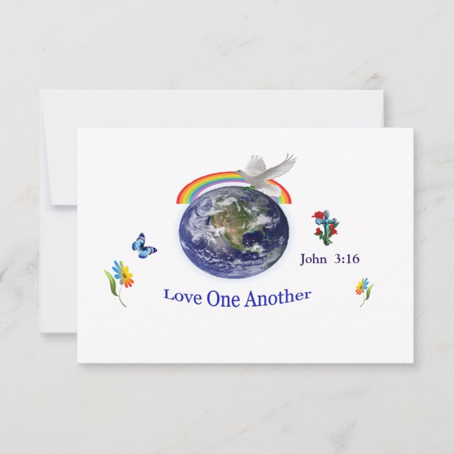 Carte De Remerciements Amour l'un l'autre (Devant)