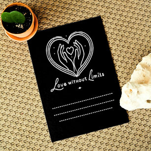 Carte De Remerciements Amour Sans Limites AvecWirte Vos Propres Mots Ci-D