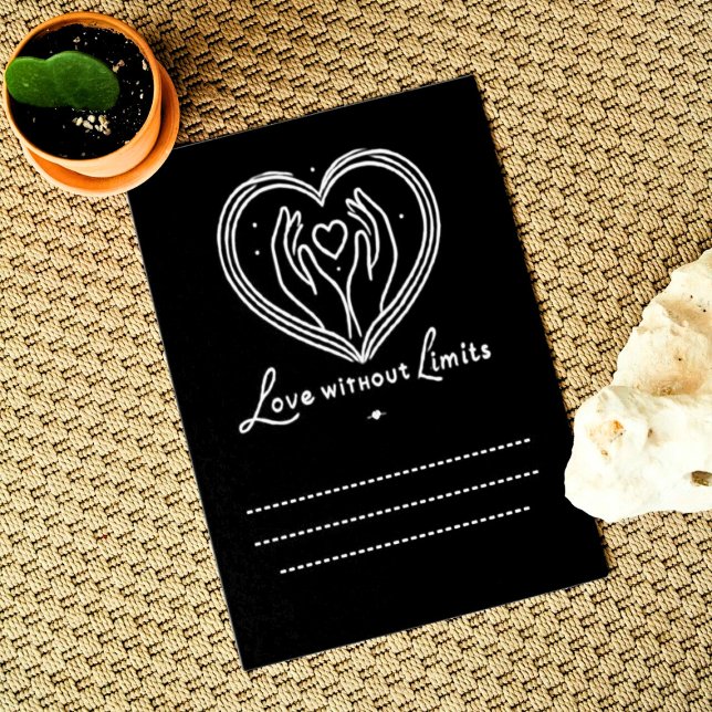 Carte De Remerciements Amour Sans Limites AvecWirte Vos Propres Mots Ci-D (Créateur téléchargé)