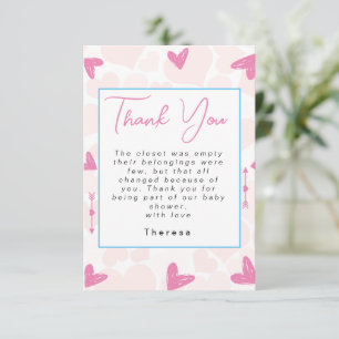 Carte De Remerciements Amoureux   BABY SHOWER