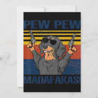 Amoureux de les chiens| Dachshund Pew Pew Vintage