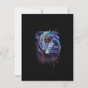 Carte De Remerciements Amoureux des chiens Cadeau Bouledogue Anglais Bo