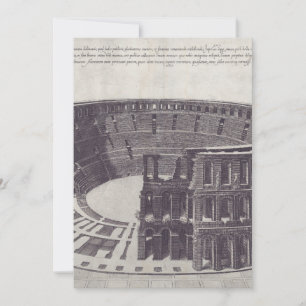 Carte De Remerciements Amphithéâtre de Vérone sur la Piazza Bra