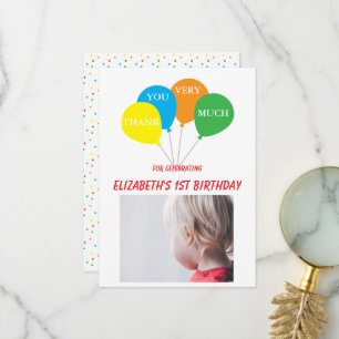 Carte De Remerciements Amusant d'être un pour le 1er anniversaire