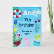 Amusement Dans La Piscine Fête Anniversaire