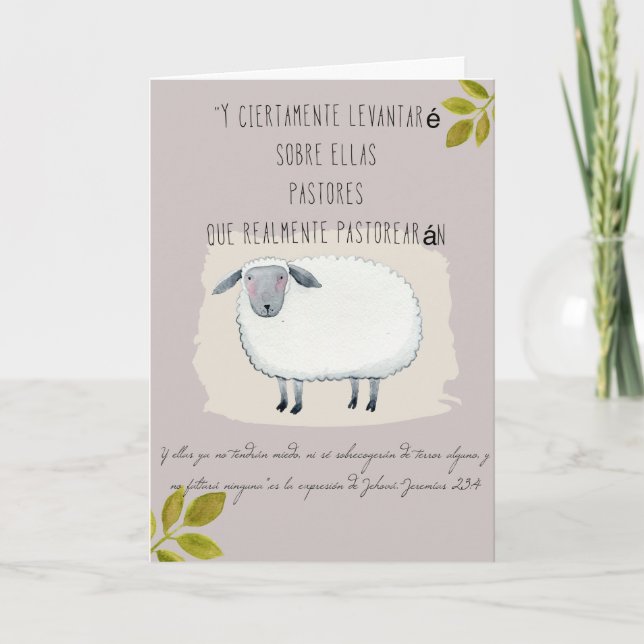 Carte De Remerciements Ancianos De cong. de visibilité directe de Tarjeta (Devant)