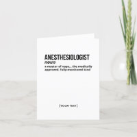 Anesthésiologiste - Drôle définition Médicale