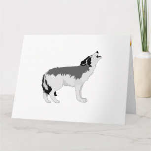 Carte De Remerciements Animal Wolf Nature Paix Aimer Destinée
