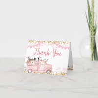 Animaux De Ferme Citrouille Pink Truck Drive Par A
