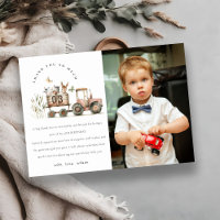 Animaux de ferme rouges tracteur enfants photo ann