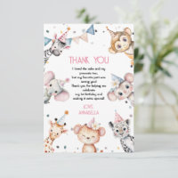 Animaux de fête mignonne safari fille anniversaire