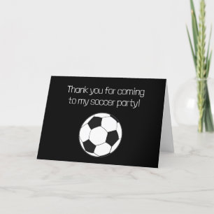 Carte De Remerciements Anniversaire de 10 ans Football Sport Garçons Enfa