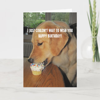 Carte De Remerciements Anniversaire de Cupcake