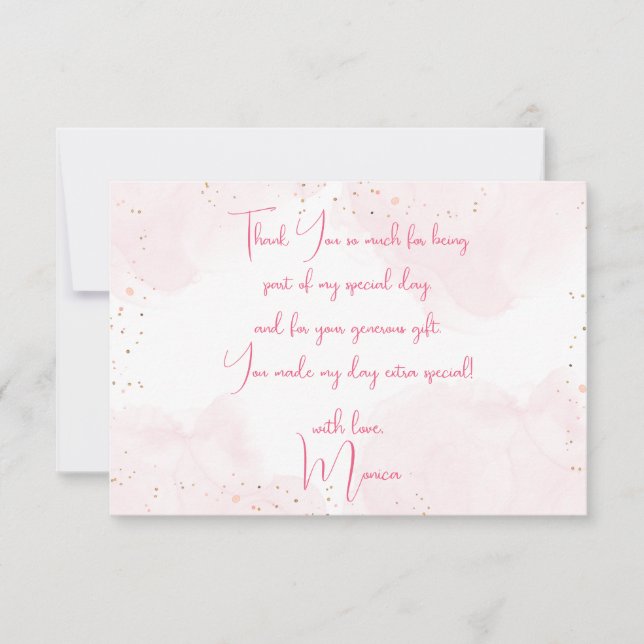 Carte De Remerciements Anniversaire de enfant en pyjama couché (Devant)