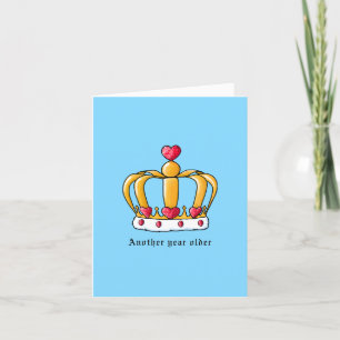 Carte De Remerciements Anniversaire de la couronne KiniArt