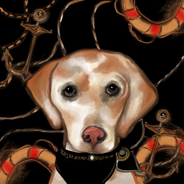 Carte De Remerciements Anniversaire de Labrador Retriever  (Créateur téléchargé)