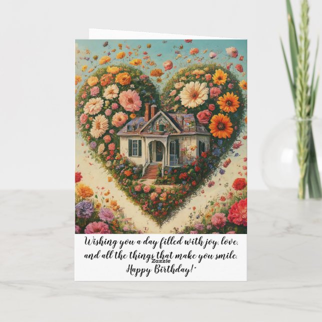 Carte De Remerciements Anniversaire de maman (Dos)