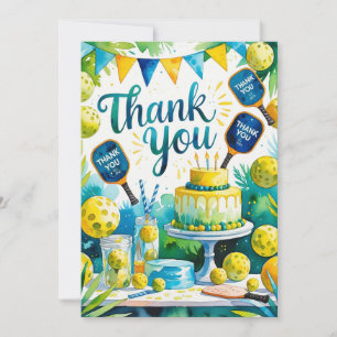 Carte De Remerciements anniversaire de Pickleball