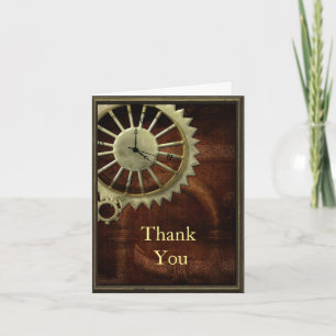 Carte De Remerciements Anniversaire de Steampunk vintage